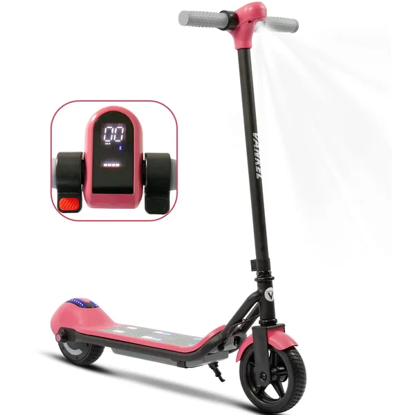 Trotineta electrica pentru copii, Trotineta electrica, Roti de 16, 5 cm, Motor de 110 W, Viteza maxima 14 km/h, Doua roti, De la 14 ani, Roz