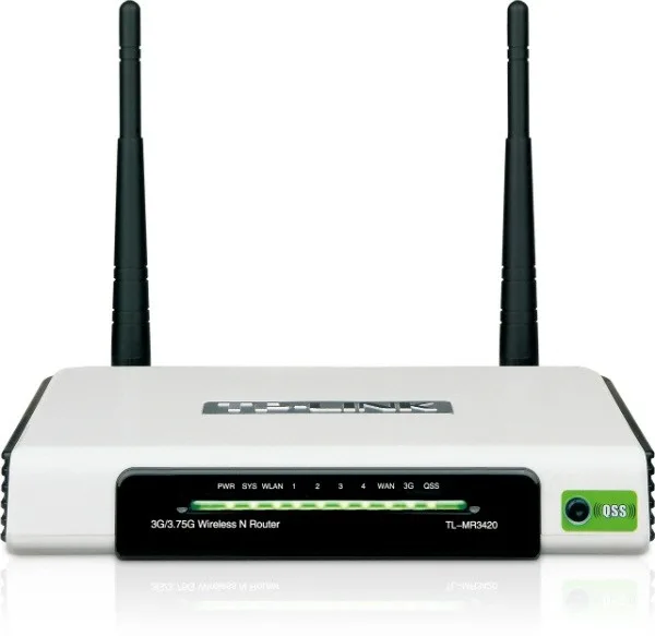 ROUTER TP-LINK; model: TL-MR3420; MANAGEMENT; WIRELESS; PORTURI: 4 x RJ-45 10/100