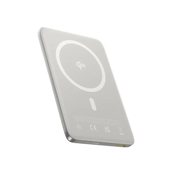 Baterie externă Baseus PicoGo 10000mAh, ultra-subțire, Qi2, Magsafe, 15W, Titanium, 10, 2x7, 6x1, 2cm