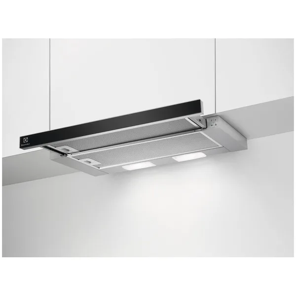 Hota telescopica incorporabila Electrolux LFP326AB, Putere de absorbtie 410 mc/h, 1 motor, 60 cm, Negru