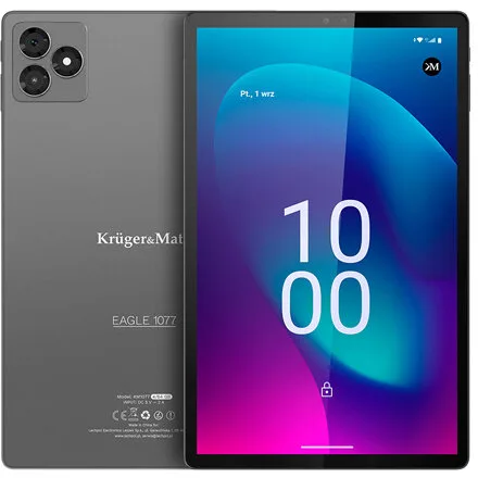 Tableta KM1077 Memorie 4GB 64GB Ecran 10.1inch 4G Android 15 Gri