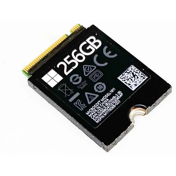 SSD Microsoft 1911 M.2, 256 GB, read / write 4400 / 3300 MB/s, Gen 4x4 NVMe, format 2230, bulk