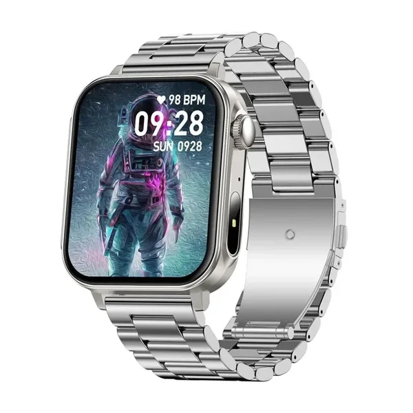 Ceas inteligent Colmi P80 (otel si argintiu)