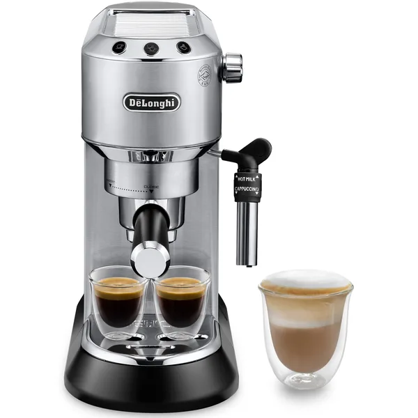 Espressor manual De'Longhi Dedica Style EC 685.M, 1350 W, 15 bari, 1.1 l, slim, inox
