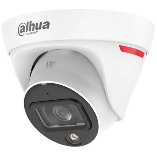 Camera IP WizColor Lite Dahua IPC-HDW1439T1-A-LED-0280B-PRO, 4MP, lentila 2.8mm, lumina calda 20m, microfon, PoE, IP67