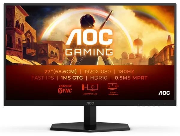Monitor Gaming AOC 27G42E, 27", 1920 x 1080 pixeli, Black, 3 ani Garantie