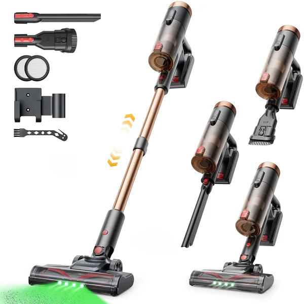 Aspirator vertical fara fir Proscenic P11 Ultra, 400 W, Aspirator fara fir, Putere de aspirare puternica de 40 kPa, Timp de functionare 40 de minute, 2 moduri, Reglabil in inaltime, pentru parul animalelor de companie
