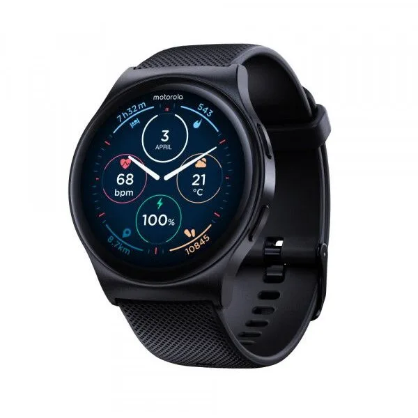 Smartwatch MotoWatch 120 Ecran AMOLED 1.43Inch Bluetooth GPS Phantom Black