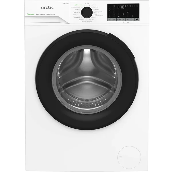 Masina de spalat rufe Arctic APLM2WFSU29412WPB, 9 Kg, 1400 RPM,Clasa A, Motor Silent Inverter, ExtraSteam, IronExpress, Steam, Child Lock, Add-In, Alb