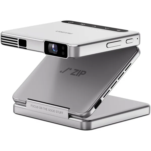 Mini Proiector Zip Tri-Fold Bluetooth Argintiu