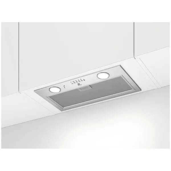 Hota incorporabila Electrolux EFG516X, Putere de absorbtie 600 mc/h, Conectivitate plita, 1 motor, Control electronic, 54 cm, Inox
