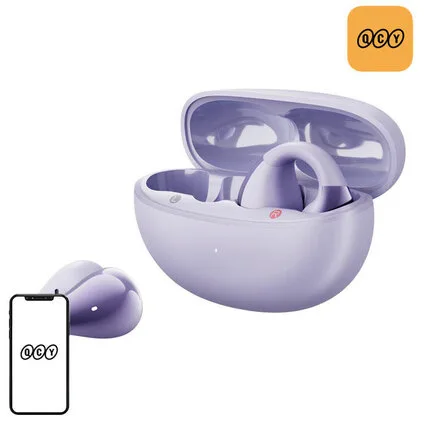 Casti Wireless Crossky Clip C30 Bluetooth Autonomie 5h Violet