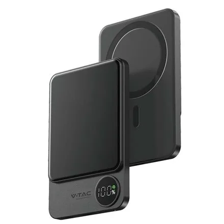 Power bank ultra slim 5000MAH wireless fast charging V-TAC SKU-7850