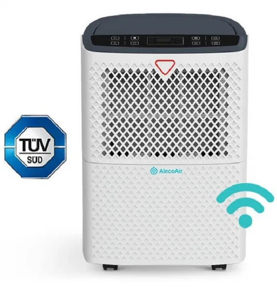 Dezumidificator AlecoAir D12 HOME 12 l /24h WiFi Uscare Rufe Display digital Higrostat Timer Debit 100 mc/h