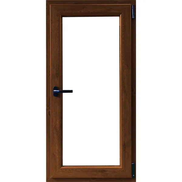 Fereastra PVC, 5 camere, deschidere dreapta oscilobatant, stejar, 56 x 116 cm