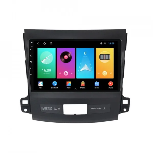 Navigatie dedicata cu Android Citroen C-Crosser 2007 - 2012, 2GB RAM, Radio GPS Dual Zone, Display HD IPS 9" Touchscreen, Internet Wi-Fi, Bluetooth, MirrorLink, USB