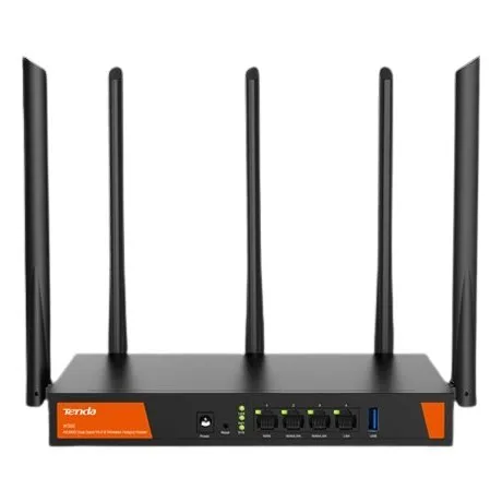 Router business, Tenda T-W30E, multi-WAN, WiFi 6, Dual Band, AX3000, 200 utilizatori, Management