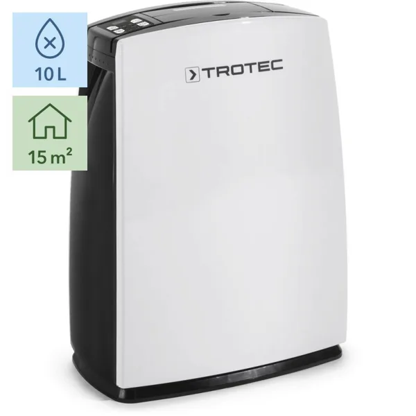 Dezumidificator Trotec TTK29E 10l/zi Debit 110mc/h Pentru spatii de pana la 15mp Higrostat reglabil
