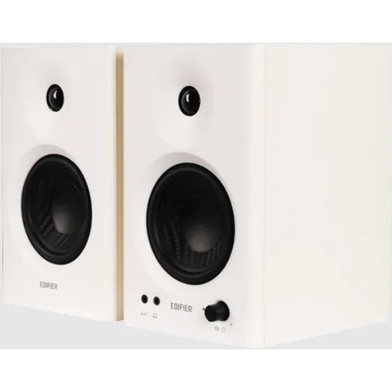 Boxe 2.0 RMS 42W (2 x 21W) Studio Monitor Intrare Jack 6.35 TRS Balanced RCA Alb