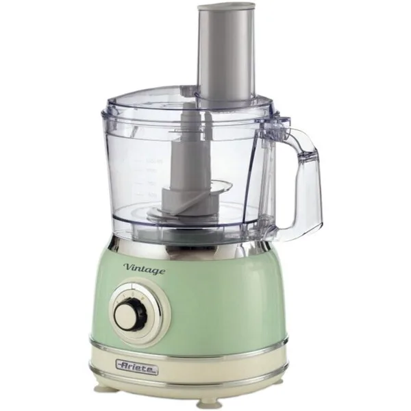 Robot de bucatarie Vintage Green Multifunctional Food Processor, light green/cream, 1000 watts, 1.2 liters