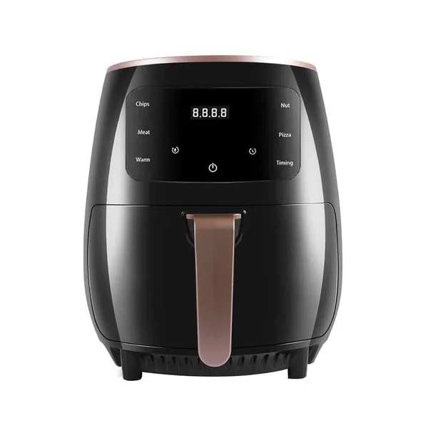 Friteuza cu aer cald NEXTLY, gatire fara ulei, Air Fryer capacitate 6 litri, 2400W, 8 programe de gatire, Touch Control, afisaj digital, negru