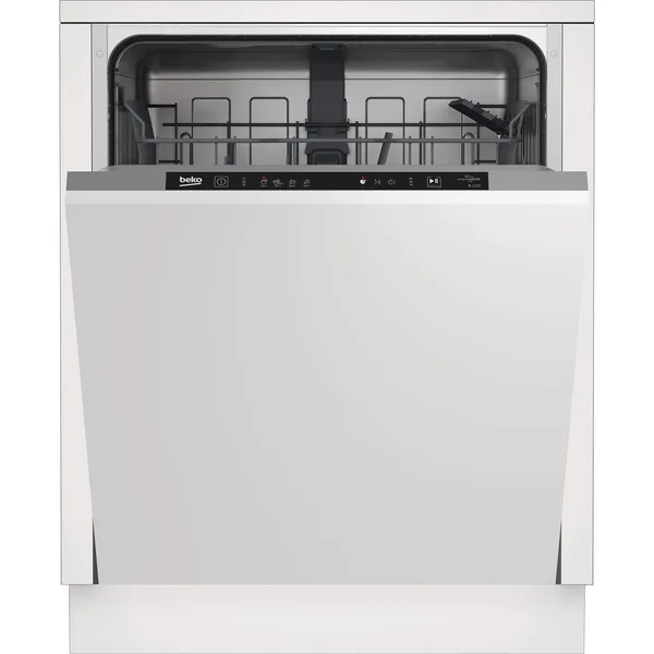 Masina de spalat vase incorporabila Beko BDIN14320, 13 seturi, 4 programe, Clasa E, Hygiene Intense, Quick&Shine, Mini 30’, Flexible HalfLoad, 60 cm