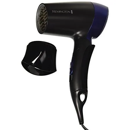 Uscator de par pentru voiaj Remington D2400, 1400 W, Negru/Argintiu
