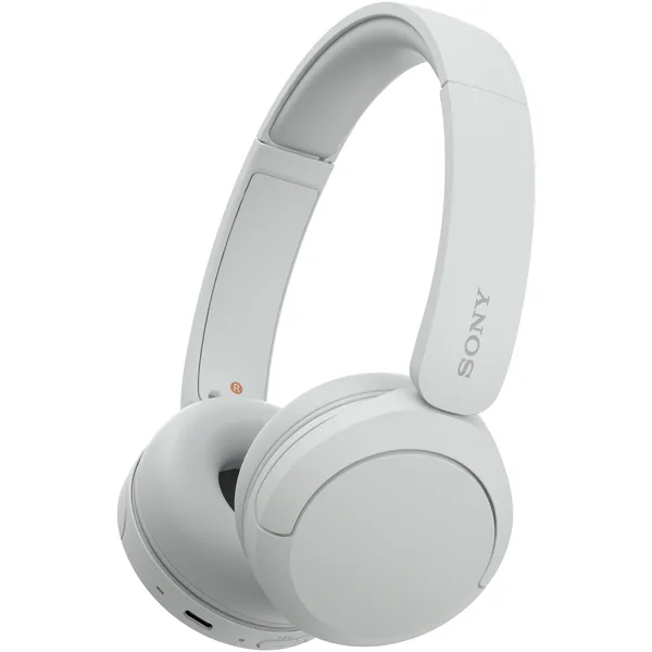 Casti On Ear Sony WH-CH520W, Wireless, Bluetooth, Microfon, Multipoint connection, Quick Charge, Autonomie 50 ore, Alb