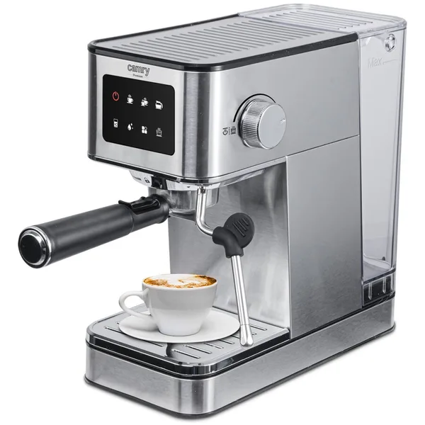 Espressor Manual CR 4389 Rezervor Apa 1.7L Spumare Manuala a Laptelui Presiune 20 Bari Putere 1200W Inox