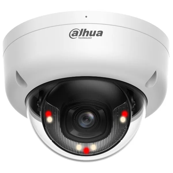 Camera IP Dome Dahua IPC-HDBW1639E1-A-IL-0280B-S6, 6MP, 2.8mm, Smart dual light 30m, Microfon, PoE, SMD, IP67