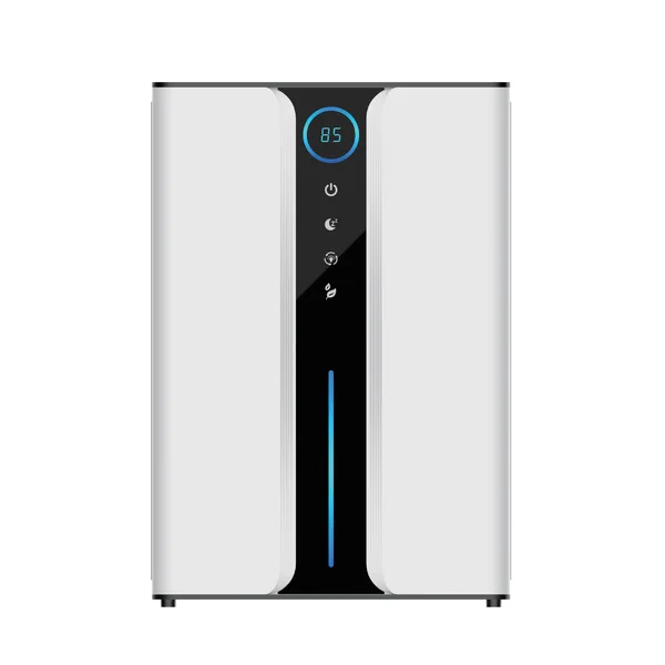 Dezumidificator, capacitate zilnica de dezumidificare 1280ML, rezervor de apa 3L, ecran de afisare digital, lumina RGB, uscare asistata, alb