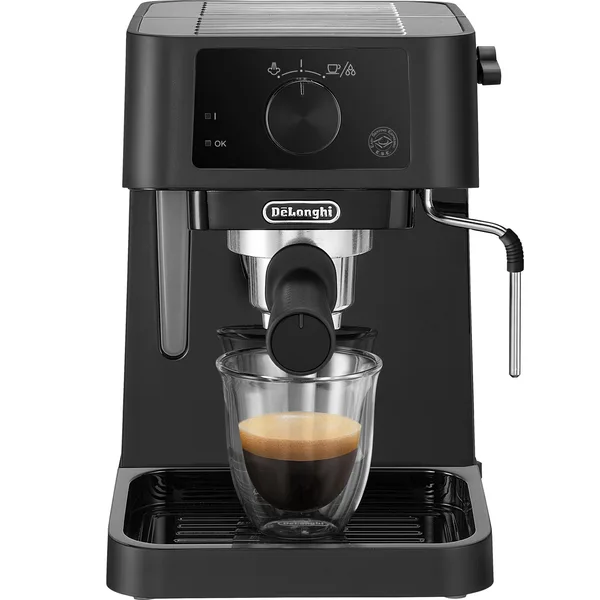 Espressor manual DE’LONGHI Stilosa EC 235.BK, 1l, 1100W, 15 bari, Negru