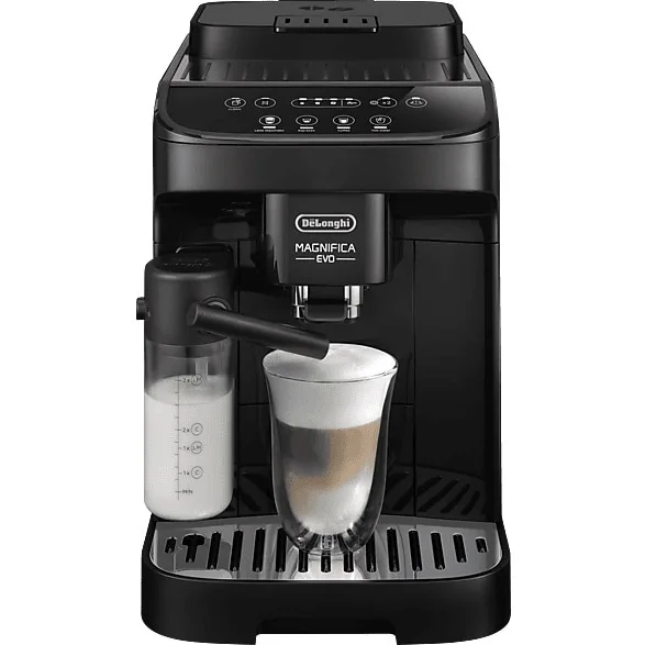 Espressor automat De’Longhi Magnifica Evo Milk ECAM290.51.B, 5 bauturi, Tehnologie LatteCrema, Carafa pentru lapte, 1450W, 15 bar, Negru