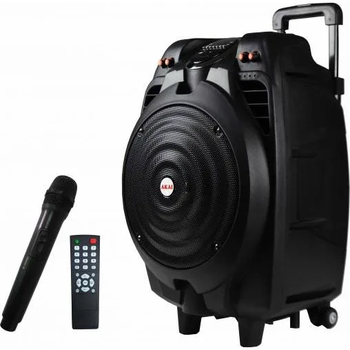 Boxa portabila activa Bluetooth AKAI SS023A-X10, microfon inclus, 50 W