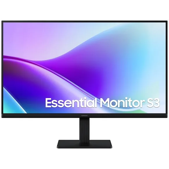 Monitor Business Samsung Essential S3 S32GF, 27", Full HD (1920x1080), IPS, 120Hz, 5ms (GTG), Flicker Free, Eye Saver Mode, Game Mode, HDMI, Negru