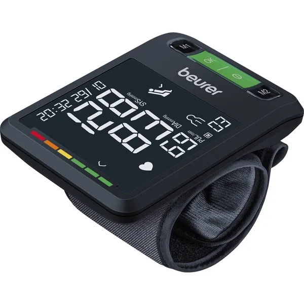 BC 87 wrist blood pressure monitor (black, Bluetooth)