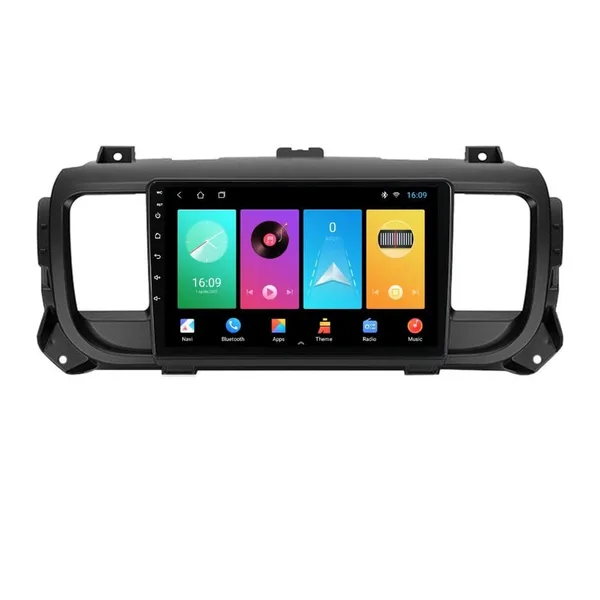 Navigatie dedicata cu Android Citroen Jumpy 2016 - 2024, 1GB RAM, Radio GPS Dual Zone, Display HD IPS 9" Touchscreen, Internet Wi-Fi, Bluetooth, MirrorLink, USB