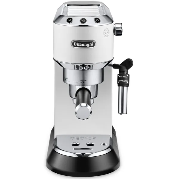 Espressor manual De’Longhi Dedica Style EC 685.W, 1300 W, 15 bari, 1.1 l, slim, alb