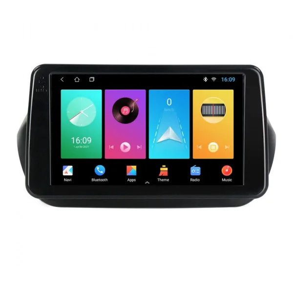 Navigatie dedicata cu Android Fiat Fiorino 2007 - 2021, 1GB RAM, Radio GPS Dual Zone, Display HD IPS 9" Touchscreen, Internet Wi-Fi, Bluetooth, MirrorLink, USB