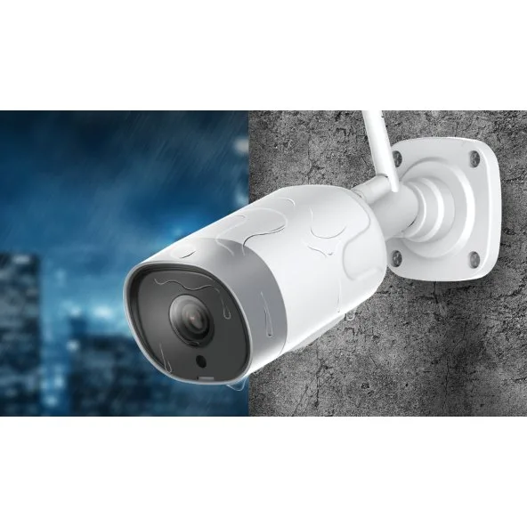 Camera IP wireless Biicam BO-01, 2MP, IR 25m, microfon, difuzor, compatibila cu automatizari Powertech, IP66