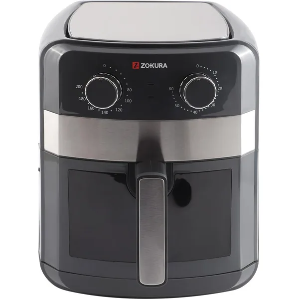 Friteuza cu Aer Cald 6.3L 1350W Negru-Argintiu