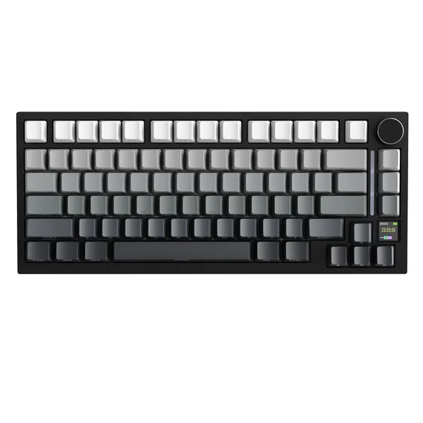 Tastatură mecanică gaming ATTACK SHARK® X820, iluminare RGB, gri, wireless