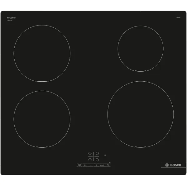 Plita Incorporabila PUE611BB5E Inductie 4 Zone Gatit TouchSelect PowerBoost ReStart Temporizator Negru