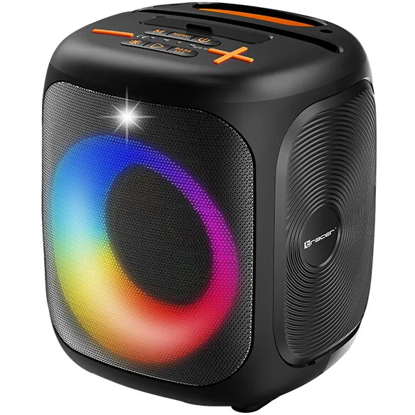 Boxa Portabila Cube20 TWS Bluetooth RMS 20W Radio FM RGB 3600mAh Negru