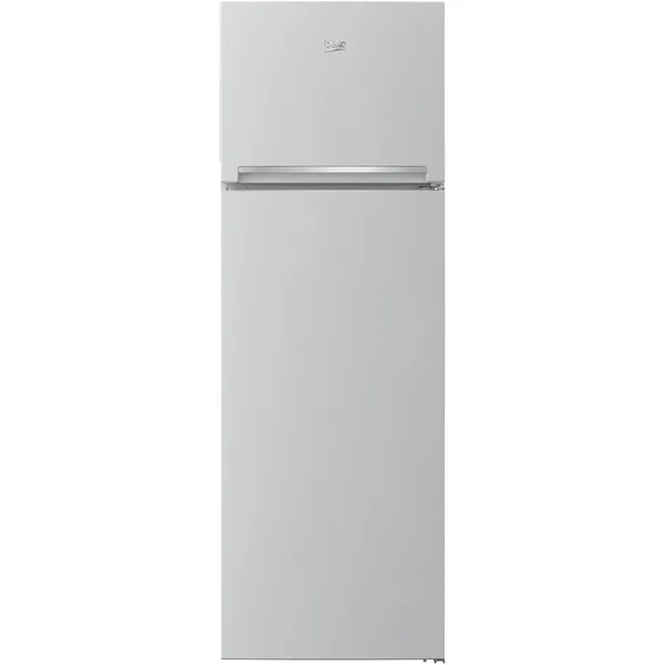 Frigider cu doua usi Beko RDSA310M40SN, 306 l, Clasa E, Cooling Fan, Safety Glass, H 175 cm, Argintiu