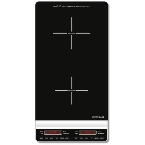 Plita cu Inductie Dubla Dinamiko Deep 1800+1300W Afisaj Digital Negru