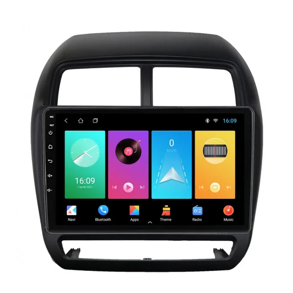 Navigatie dedicata cu Android Mitsubishi ASX 2016 - 2019, 2GB RAM, Radio GPS Dual Zone, Display HD IPS 9" Touchscreen, Internet Wi-Fi, Bluetooth, MirrorLink, USB