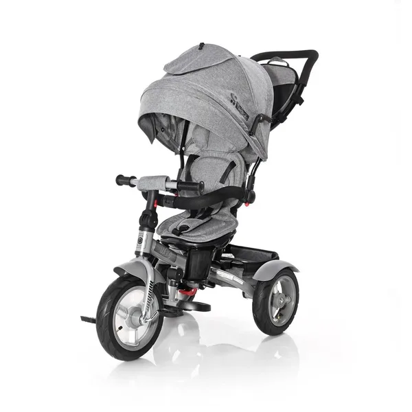 Tricicleta Multifunctionala 4in1 Neo Air Roti Mari cu Camera 1-3 Ani Max 20KG Grey Luxe