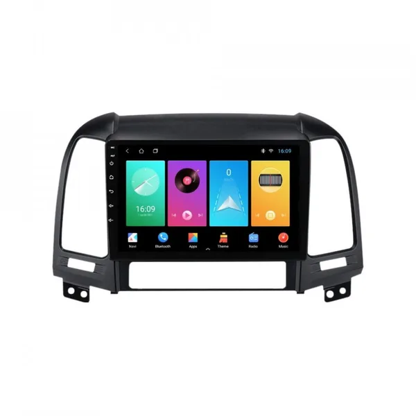 Navigatie dedicata cu Android Hyundai Santa Fe II 2006 - 2012, 1GB RAM, Radio GPS Dual Zone, Display HD IPS 9" Touchscreen, Internet Wi-Fi, Bluetooth, MirrorLink, USB