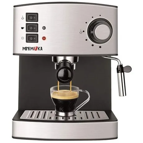Espressor Cafea Minimoka CM 1821 850W 15bar 1.6l Inox / Negru